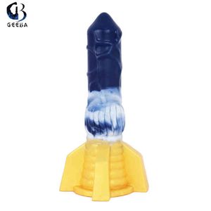 NXY DILDOS DONGS Kolor silikonowy penis rakietowa zabawka masturbator dla mężczyzn i kobiet 220507