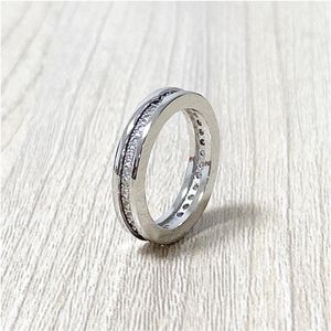 Professional Diamonique Simulated Diamond Rings k White Gold Plated Wedding Band Size Love Forever ring Accessories With J279A