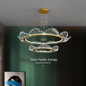 Lampy wiszące Postmodernistyczne luksusowe salon LED LED żyrandol oświetlenie Nordic Kitchen Island w kształcie kwiatu Lekkie restaurację okrągłe żyrandel