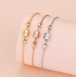 Charm Bracelets S925 Sterling Silver Small Waist Bracelet Women's Personality Fashion Hand Jewelry Trend JewelryCharm Lars22