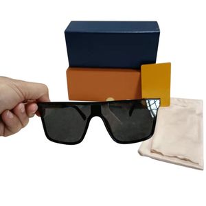 wholesale fashion Sunglasses Eyewear Sun Glasses Designer Mens Womens with blue Cases Black Metal Frame Dark 50mm Lenses
