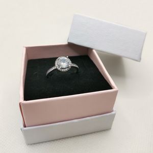 100% 925 Srebrne pierścionki dla kobiet w celach zaręczynowych Prezent Ślubny Prezent Luksusowy biżuteria rocznica z oryginalnym pudełkiem najwyższej jakości Pierścień logo