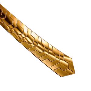 Męskie kolory Hyper 7 U kształt ręcznie robiony akrylowy krawat złoto matowe czarne krawat