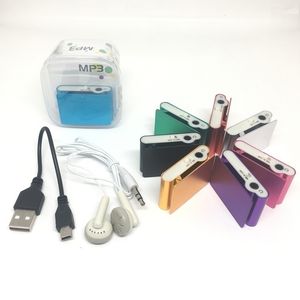 Wholesale mini clip mp3 player retail resale online - HOT Gifts Sport Mini Portable Sport Clip mp3 Players Come with Earphone USB Cable Retail Box Support Micro SD TF Cards
