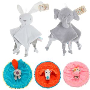 Comforter Plush Bunny Elephant 잠자는 몬테소리 딸랑이 박제 동물은 아기 장난감을 달래기 0 12 개월 220628