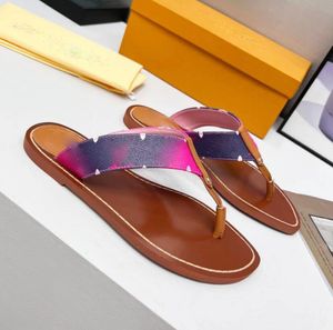 luxury Designer women Platform slippers Canvas Sandals Real Leather Beach Slides Slipper Outdoor Party Classic Sandal