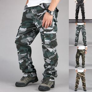 Calça cargo camuflada 8xl, calça militar masculina para corrida, hip hop, exército, camuflada, spodnie meskie, algodão