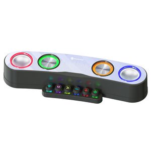 Masaüstü Renkli Video Oyunu Bluetooth Hoparlör LED Renk Işıkları Bilgisayar Sesli Yeni Subwoofer