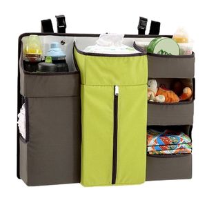 Berço para pendurar bolsa de fraldas para casa roupas de bebê penduradas Organizador de armazenamento de brinquedos de brinquedos de cabine de cabine de cabeceira de cabeceira T200415