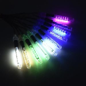Strängar 10st LED Meteor duschlamprör 10 cm vattentäta färgglada lampor för julbröllop utomhus träd dekorerade stringsled