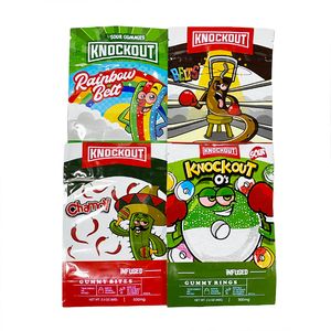 Anneau De Bonbons Plastique achat en gros de Knockout gomme bouchées bagues sac en plastique mg sacs d emballage infusés