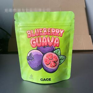 Çilek Guava Paketleme Çantaları Büyük Dawg Pisookies Mor Kamdy Kush Alien Anahtar Kireç Pastası Paketi 3.5 Ambalaj Çantası