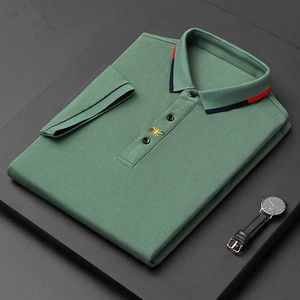 2023 high-end Brand Paul short-sleeved T-shirt men Bee polo shirt 100% cotton lapel Business Korean summer Embroidery Men's clothing Tidal current