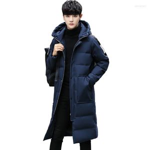 남자 다운 파카 스 2022 겨울 재킷 두꺼운 흰 오리 따뜻한 남자 코트 품질과 편안한 겉옷 긴 코트 파카 1712 phin22