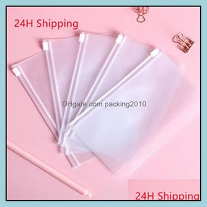 Book Er Filing Products Office School Schools Business Industrial LL A5 A6 A7 PVC Binder Clear Zipper Storag DHVWD