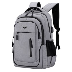 Große Kapazität Rucksack Männer Laptop Rucksäcke 15,6 Oxford Schwarz Solide Hohe Schule Taschen Teen College Boy Gril Student Backpack8523 220512