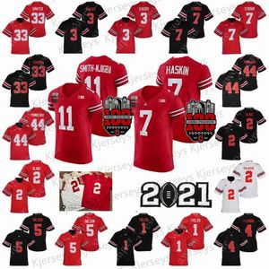 CeoOhio State Buckeyes OSU Football Jerseys TreVeyon Henderson Jaxon Smith-Njigba Chris Olave Garrett Wilson Teague III McCord 100th Year