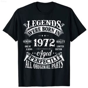 50th Birthday Tee Vintage Legends Born in 1972 50 Years Old T-shirt4wjj