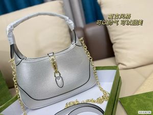 Top designer silver underarm bag women exquisite chain hobo wallet Shoulder Bags High quality Jackies 1961 totes it bag mini shopping cross body pochette with box