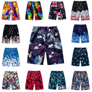 RETAIL Plus Size M-3XL 4xl Summer Mens Beach Shorts Casual Loose Floral Beach Pants Quick Dry Drawstring Beach Shorts