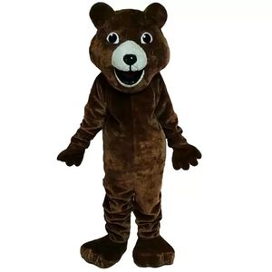 Braunbären-Maskottchen-Kostüm, Zeichentrickfigur, Erwachsenengröße, hohe Qualität
