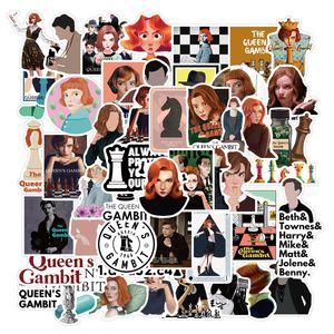 50Pcs TV Show The Queen's Gambit sticker Beth Harmon Graffiti Kids Toy Skateboard car Motorcycle Bicycle Sticker Decals Wholesale