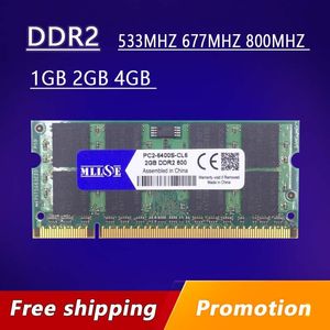 Rams Sale DDR2 1GB 2GB 4GB 667 800 533 667MHZ 800MHZ PC2-5300S PC2-6400S 2G 4G SODIMM SDRAMメモリRAMメモリア