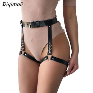 Produtos Sexy Calça de couro Roupas Suit BDSM Bondage Restries