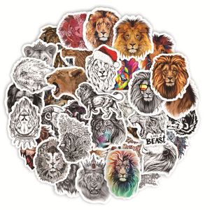 50pcs Lion Stickers Waterproof Vinyl Funny Cartoon Sketch Sticker Skate Accessories For Skateboard Laptop Luggage Bicycle Motorcycle Phone Car Decals Party Decor