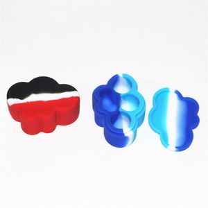 Cloud Shape Silicone Container boxes Food Grade Rubber 22ML Non-stick Jars Dabber Tool Rubbers Storage Box Oil Holder Wax Container Vaporizer