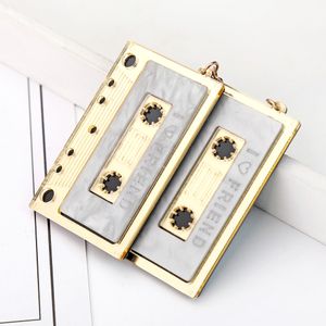 Neue Design Lustige Stereo Band Baumeln Ohrringe Große Größe Acryl Punk Schmuck für Frauen Mädchen Nachtclub Coole Ohrringe Großhandel