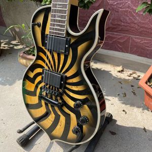 カスタムグランドギターワイルドオーディンオーディオグレイルチャコールバーストバズソーエレクトリックギターアクティブピックアップと種類の色