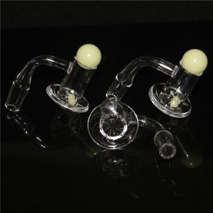 Smoking Quartz Banger with Carb Cap terp pearls Male Cyclone Spinning terp slurper Domeless bangers nail for glass water pipe bong Dab Rig