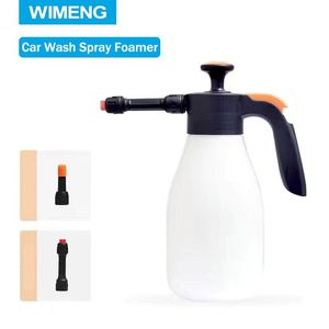 Water Gun & Snow Foam Lance Car Wash Watering Can 1.5L High Pressure Washer Cleaning Sprayer Manual Snowflake Nozzle With Switch Lock HDPE M