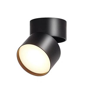 Nuovo stile antiriflesso Dimmerabile a montaggio superficiale Luce rotante a LED da incasso 20W 15W 10W Lampada da soffitto a luce spot AC90-260V libera la nave D1.5