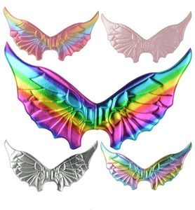 Cosplay Flügel Dekoration Halloween Fledermaus Dinosaurier Drachenflügel Festival Party Regenbogen Metlic Farbe Flügel Rollenspiel Kostüm Requisiten Kindergröße