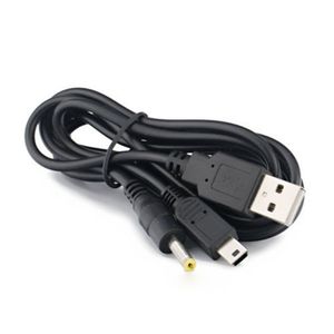 120 cm 2 i 1 USB -laddare Kabelladdning Överföringsdata för Sony PSP 2000 3000 speltillbehör