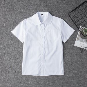 Clothing Sets Japanese Student Short Sleeve White Shirt For Girls Uniforms School Dress Ladies Jk Uniform Top Large-Size XS-5XL WholesaleClo