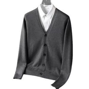 Klassiska högkvalitativa tröjor framgångsrika affärsmän Mens kläder Pullover Vintertröjor Asiatisk storlek