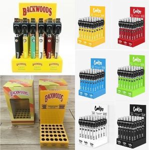 Backwoods Cokies Twist Preheat battery Charger Kit 900mAh Preheating variable voltage Bud Touch battery 510 thread Vape Pen 30Pcs with Display Box packaging