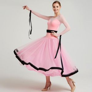 Scene Wear Ballroom Dress Competition Standardklänningar Spanish Costume Dance Waltz Fringe Dancing ClothesStage Stagestage