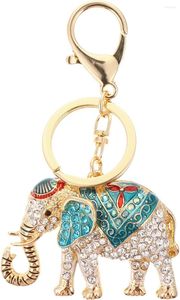 Keychains AMOSFUN 1PC Adorável Elephant Design Keychain Fashion Car Bag Gift Key Ring Party SuppliesKeyChains Forb22