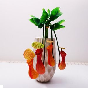 Decorative Flowers & Wreaths Nepenthes Artificial Plants Bedroom Decoration Hanging Flower Vine DIY Decor For Home Wedding Banquet Po Backgr