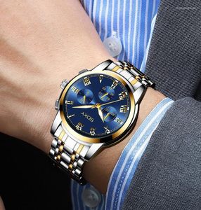 Armbandsur Soxy Series Top Brand Business Men tittar på lyxigt elegant mode med kalenderdesign för manlig klocka Reloj Hombre