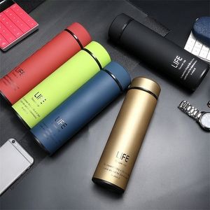 350/500 ML Home Thermos Tee Isolierflasche Mit Filter Edelstahl 304 Thermotasse Kaffeetasse Wasserflasche Büro Business T200216