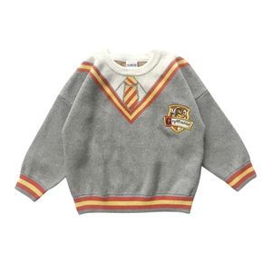 الخريف والشتاء الأولاد والبنات للأطفال COS Wizard Sweater Sweater Sweetters LJ201128