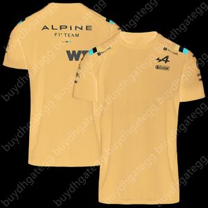 0HNS 2022 Racing Team Formula One Short T Shirts New Fashion Official Alpine Sale Blue Summer Syug