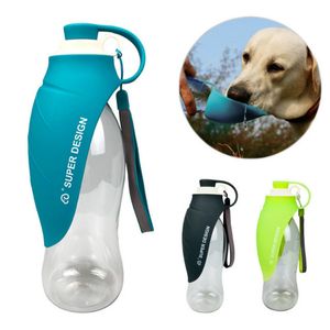 Pet Product Prodate Portable Dog Water Bottle Soft Silicone Travel Moade для щенка кота пить на открытом воздухе Y200917