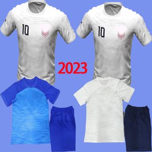 Wholesale america custom resale online - 2022 USAS Custom PULISIC MCKENNIE home Away Soccer Jerseys AARONSON MUSAH RAPINOE MORGAN LLOYD America Football Shirt LLETGE kit
