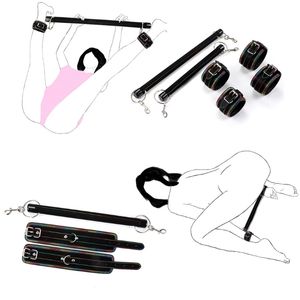 Erwachsene Slave Bett Spiel Set Bunte Knöchel Handgelenk Manschette Zurückhaltung Anzug Frauen Männer Komfortable Bondage Romantik BDSM sexy Spielzeug